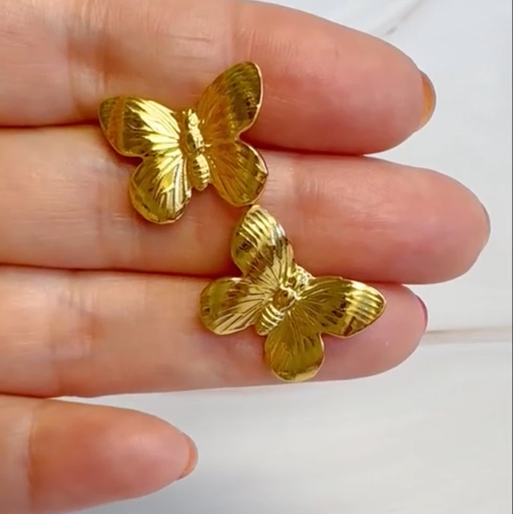 Vintage Style Butterfly Stud Earring