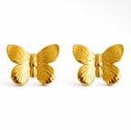 Vintage Style Butterfly Stud Earring