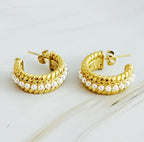 My Lady Pearl Chunky Hoop