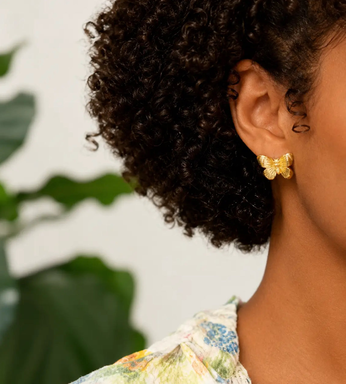 Vintage Style Butterfly Stud Earring